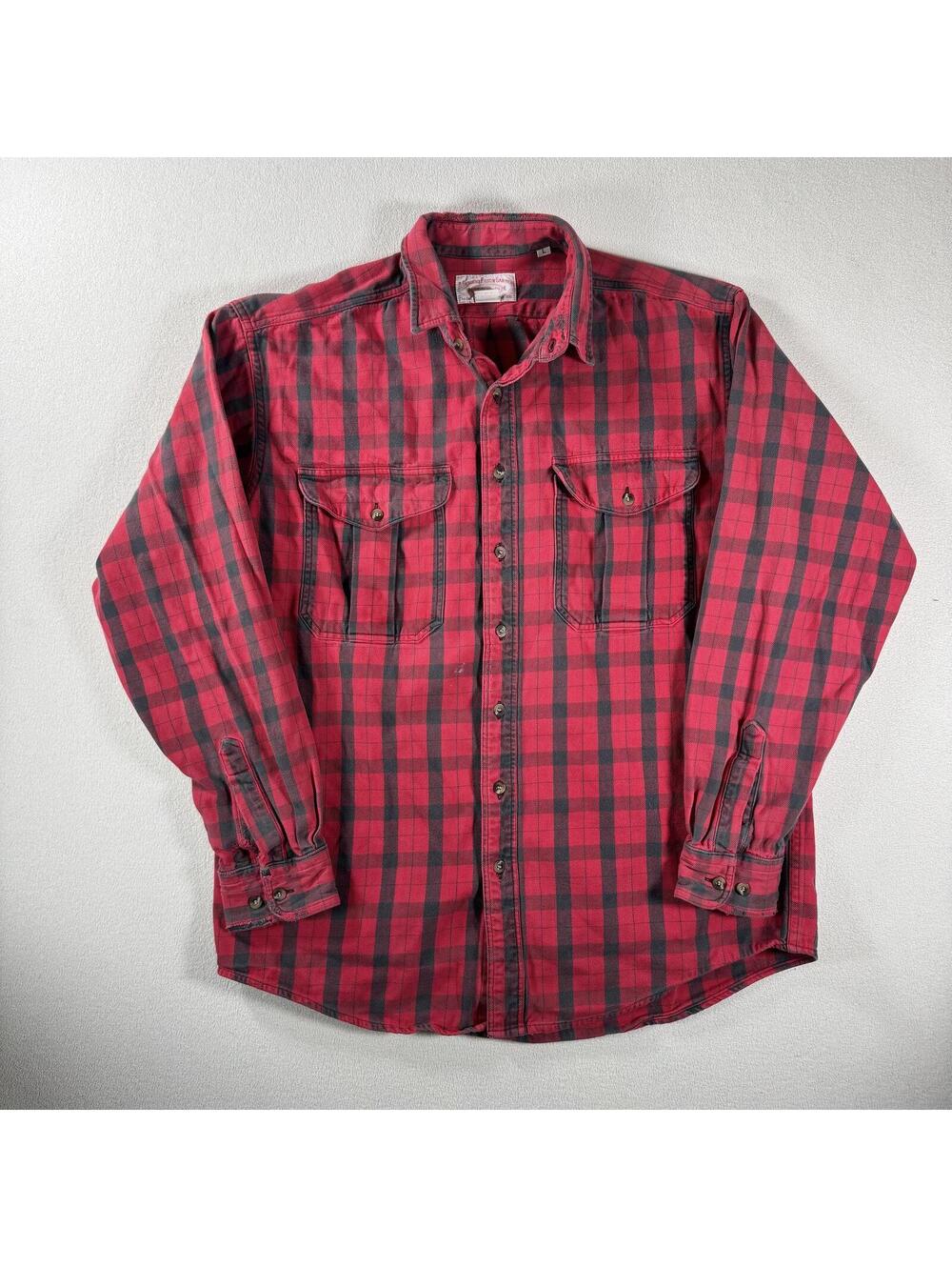 Vtg 80s Filson Heavy Weight Buffalo Plaid 850BXL Shirt